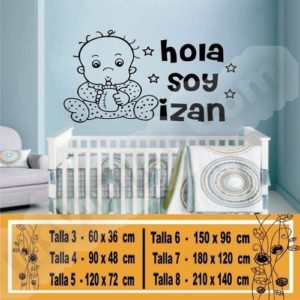 vinilos decorativos para bebes con nombre 1175