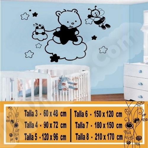 vinilos decorativos para bebes osos 1116