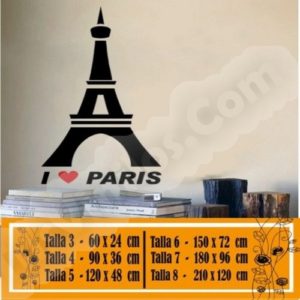 vinilo decorative paris Eiffel Tower 1026
