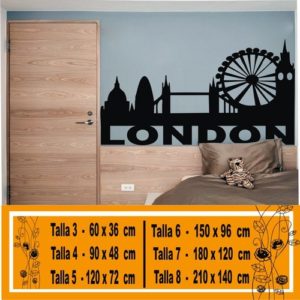 Sticker mural skyline de Londres 1010