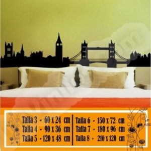Sticker mural skyline de Londres 1024