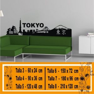 vinyl decorative skyline tokyo 1009