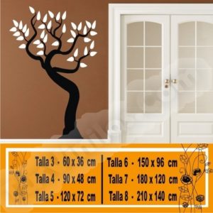 flower wall stickers 2 colors 1062