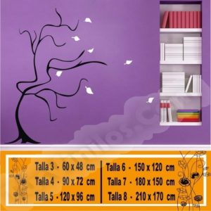 flower wall stickers 2 colors 1065