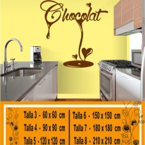 Dekoratives Schokoladenvinyl für die Küche