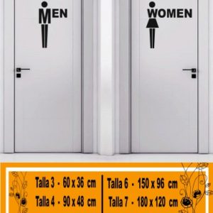 para puertas wc women men