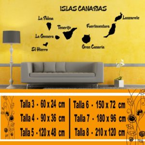 Wall Decal Canary Islands